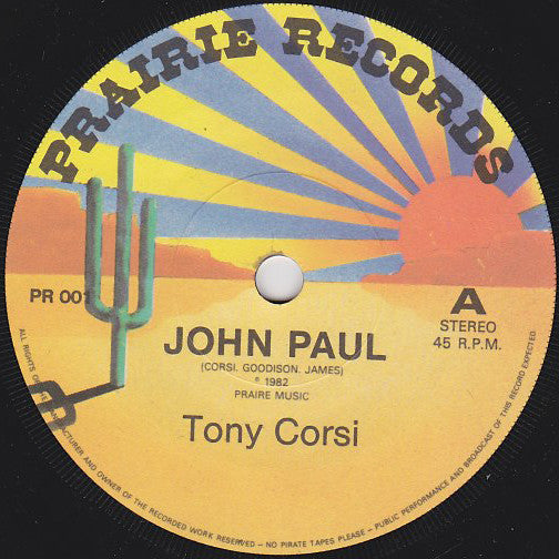 Tony Corsi : John Paul (7", Single)