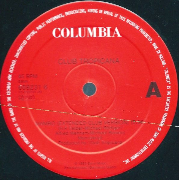 Club Tropicana : Mambo (12")