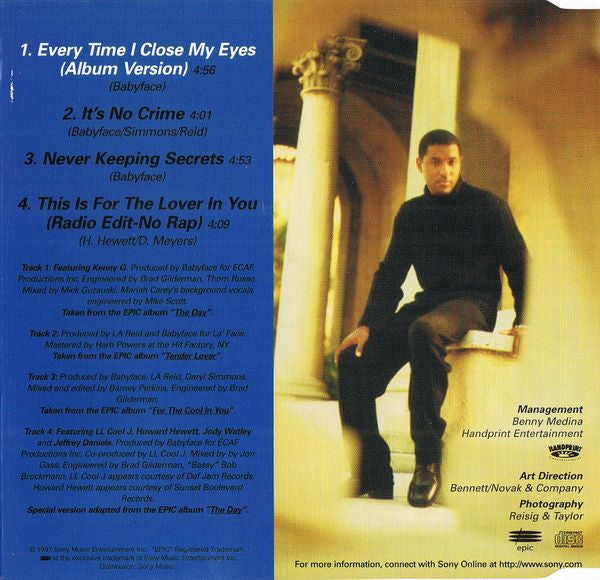 Babyface : Every Time I Close My Eyes (CD, Single)