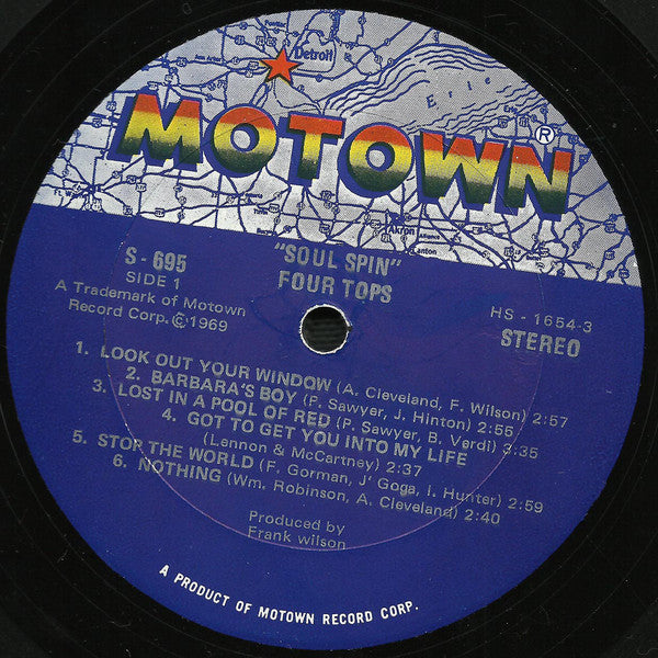 Four Tops : Soul Spin (LP, Album)
