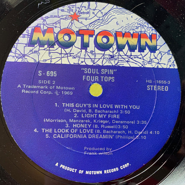 Four Tops : Soul Spin (LP, Album)