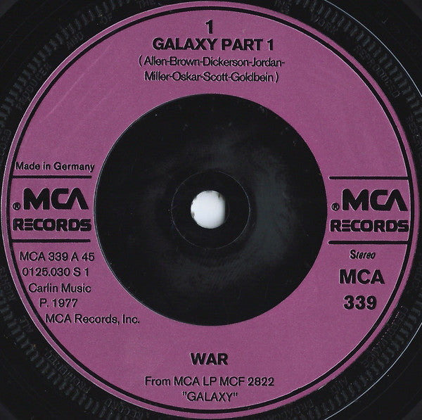 War : Galaxy (7", Pin)
