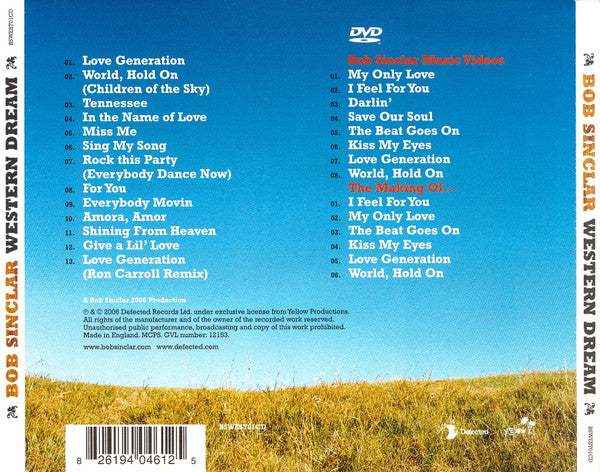 Bob Sinclar : Western Dream (CD, Album + DVD)