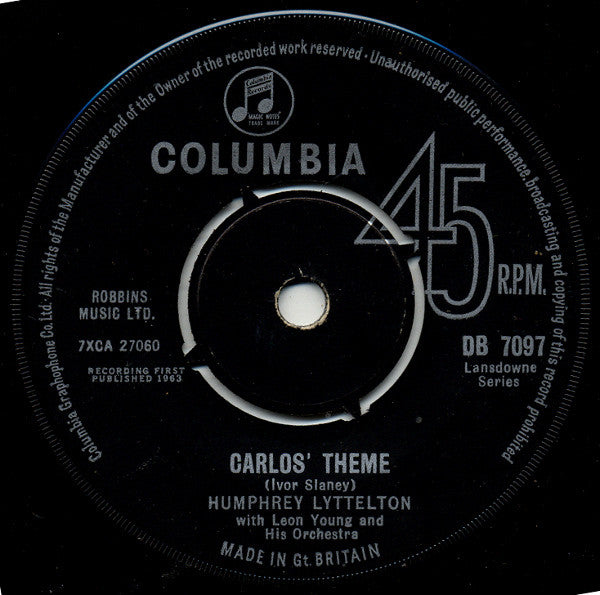 Humphrey Lyttelton With Leon Young : Carlos' Theme (7")