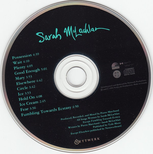 Sarah McLachlan : Fumbling Towards Ecstasy (CD, Album)