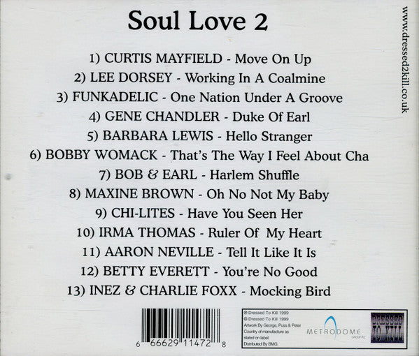 Various : Soul Love 2 (CD, Album, Comp)