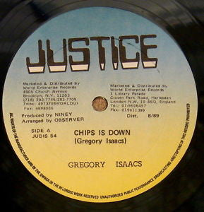 Gregory Isaacs : Chips Is Down (12")