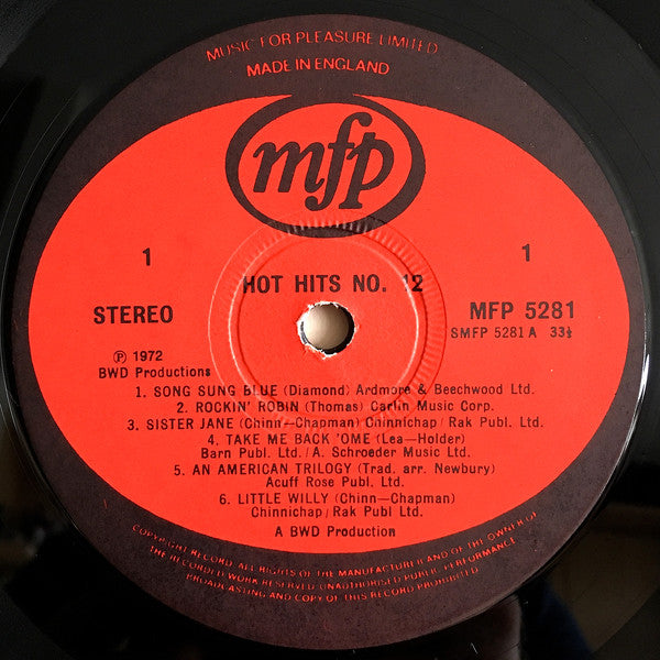 Unknown Artist : Hot Hits 12 (LP)