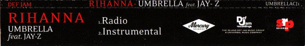 Rihanna Feat. Jay-Z : Umbrella (CD, Single, Promo)