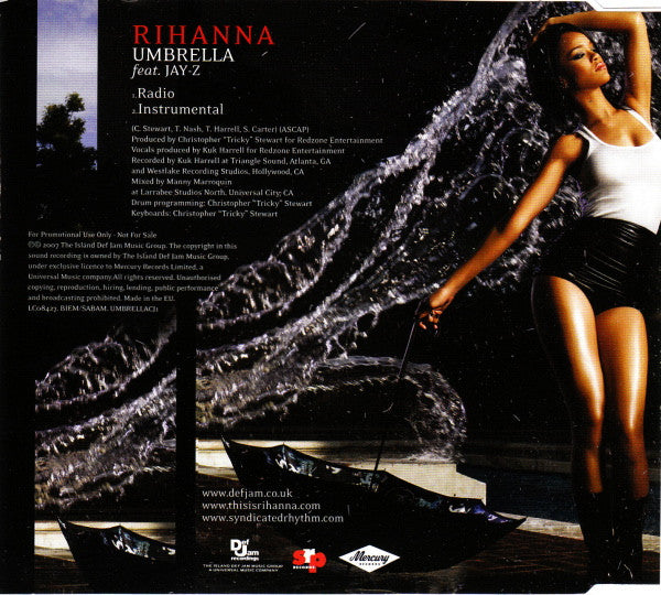 Rihanna Feat. Jay-Z : Umbrella (CD, Single, Promo)