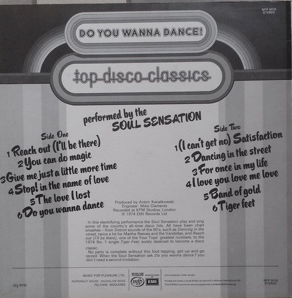 The Soul Sensation : Do You Wanna Dance (LP, Comp)
