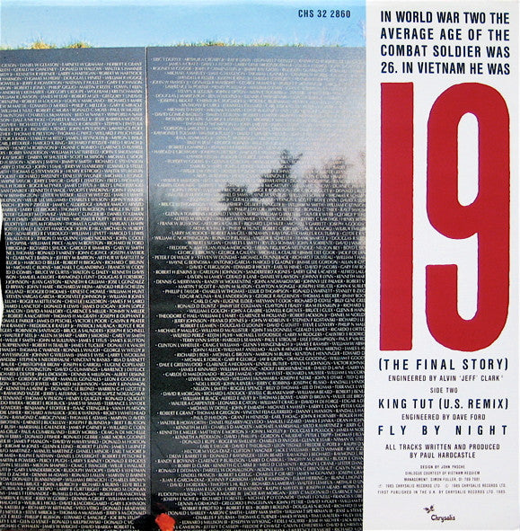 Paul Hardcastle : 19 (The Final Story) (12", Single)