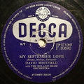 David Whitfield With The Roland Shaw Orchestra : My September Love / The Rudder And The Rock (Shellac, 10")