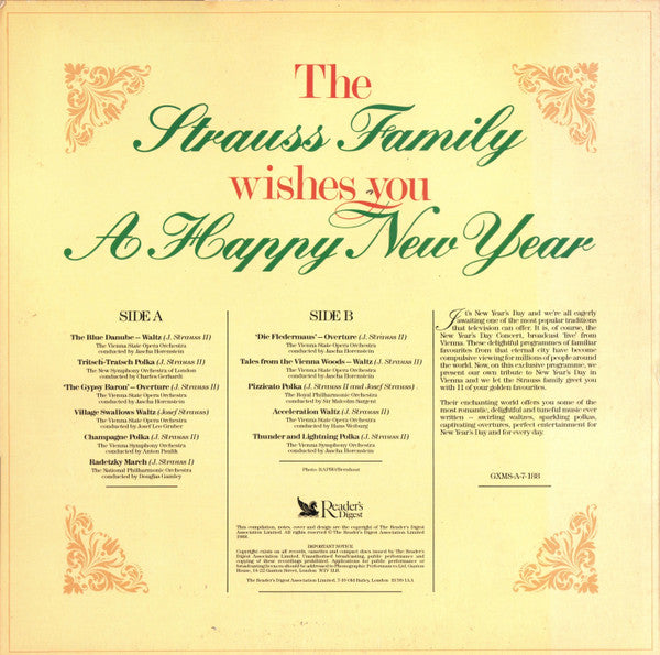 Various : The Strauss Family Wishes You A Happy New Year (LP)