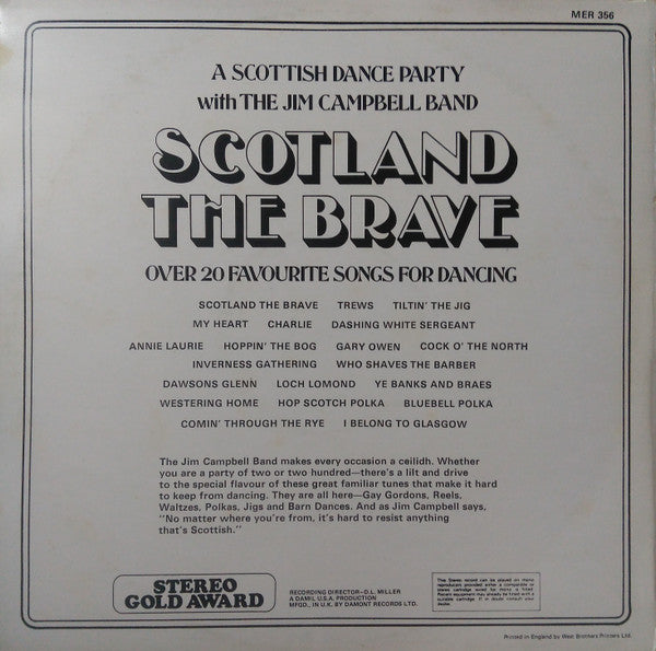 The Jim Campbell Band : Scotland The Brave (LP)