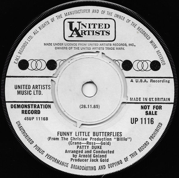 Patty Duke : Say Something Funny (7", Single, Mono, Promo)