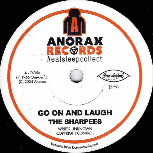 The Sharpees : Go On And Laugh / Tired Of Being Lonely (7", Ltd)