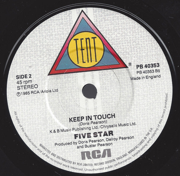 Five Star : Love Take Over (7", Single)