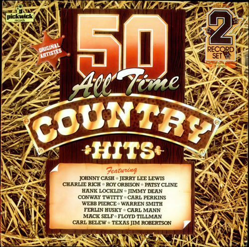 Various : 50 All Time Country Hits (2xLP, Comp)