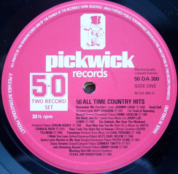 Various : 50 All Time Country Hits (2xLP, Comp)