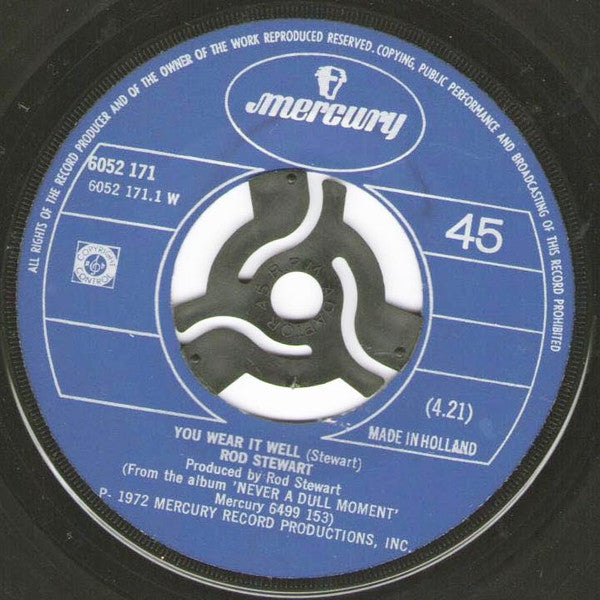 Rod Stewart : You Wear It Well (7", Single, Lar)