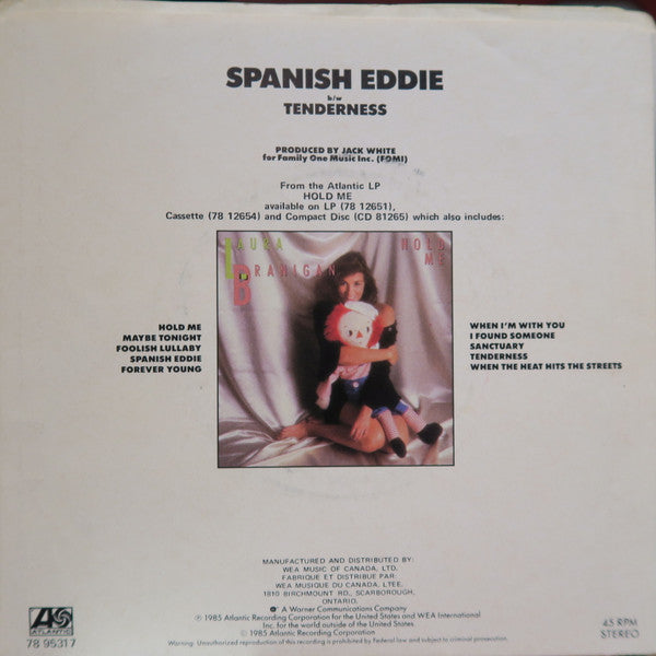 Laura Branigan : Spanish Eddie / Tenderness (7", Single)