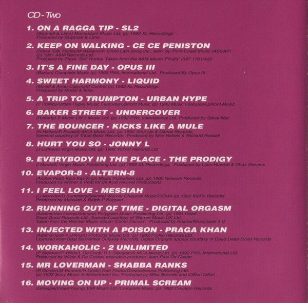 Various : The Best Of Dance 92 (2xCD, Comp)