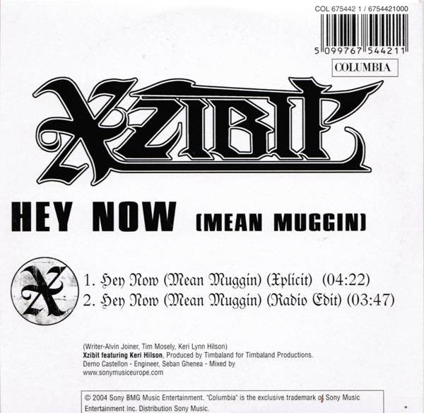 Xzibit : Hey Now (Mean Muggin) (CD, Single, Car)