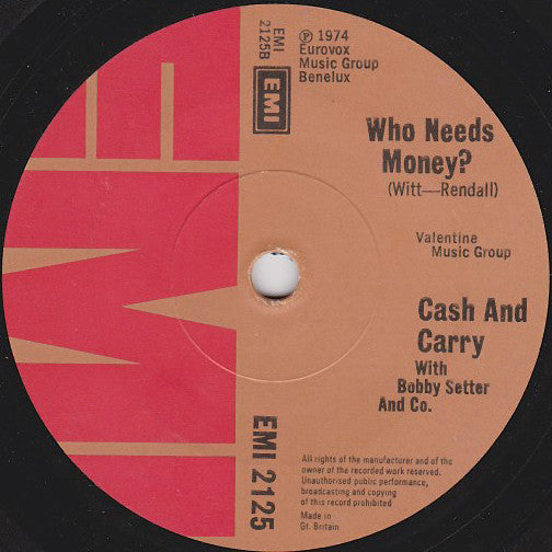 Bobby Setter's Cash & Carry With Bobby Setter & Co : Tchip Tchip (7", Single)
