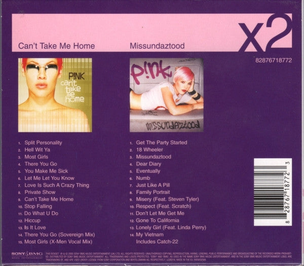 P!nk : Can't Take Me Home / Missundaztood (CD, Album, RE + CD, Album, Enh, RE + Comp)