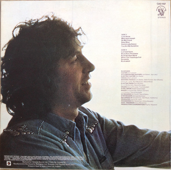 Bert Jansch : Santa Barbara Honeymoon (LP, Album)