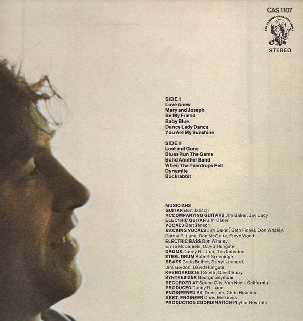 Bert Jansch : Santa Barbara Honeymoon (LP, Album)