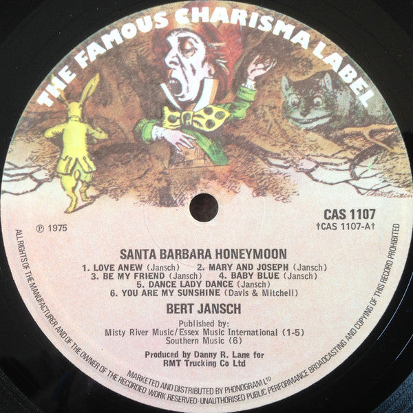 Bert Jansch : Santa Barbara Honeymoon (LP, Album)