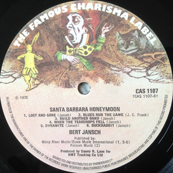 Bert Jansch : Santa Barbara Honeymoon (LP, Album)