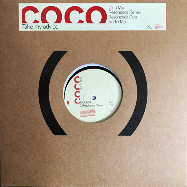 Coco : Take My Advice (12", Promo)