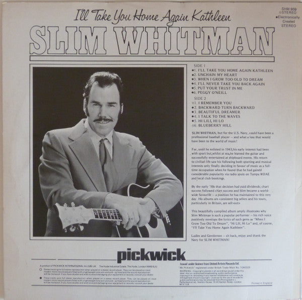 Slim Whitman : I'll Take You Home Again Kathleen (LP, Comp)