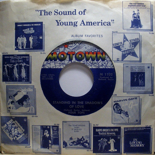 Four Tops : Standing In The Shadows Of Love / Since You've Been Gone (7", Single, Mono, Sou)