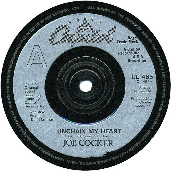 Joe Cocker : Unchain My Heart   (7", Single)