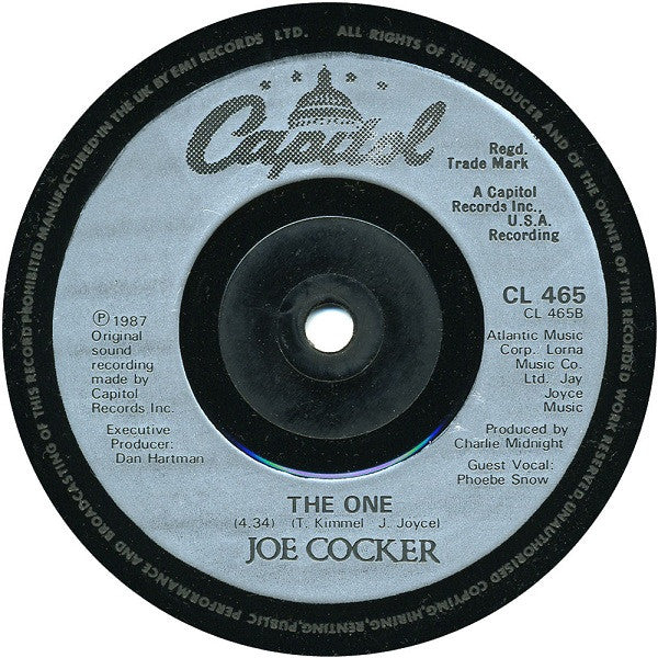 Joe Cocker : Unchain My Heart   (7", Single)
