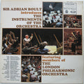 Sir Adrian Boult Featuring Members Of London Philharmonic Orchestra : Sir Adrian Boult Introduces The Instruments Of The Orchestra (LP)