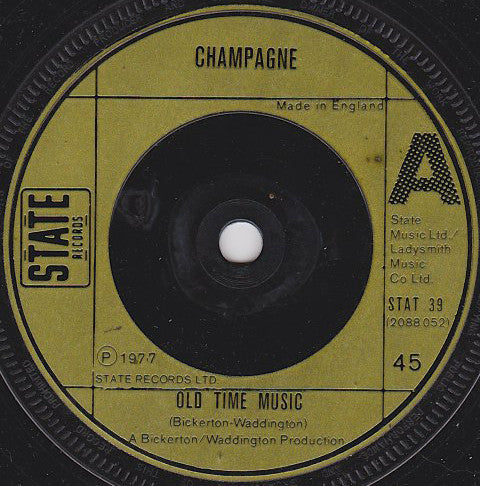 Champagne (11) : Old Time Music (7", Single)