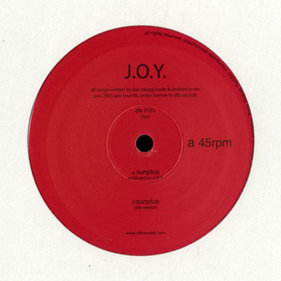 J.O.Y. : Sunplus (12")