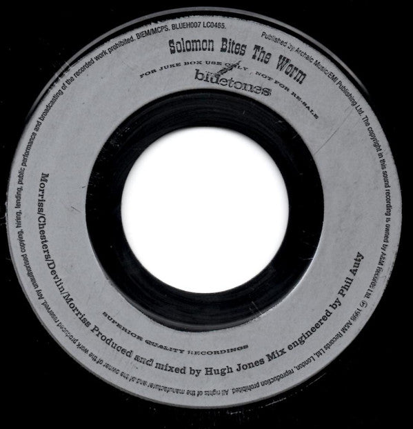 The Bluetones : Solomon Bites The Worm (7", Single, Juk)