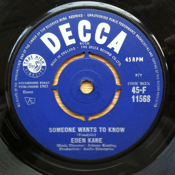 Eden Kane : Sounds Funny To Me (7")