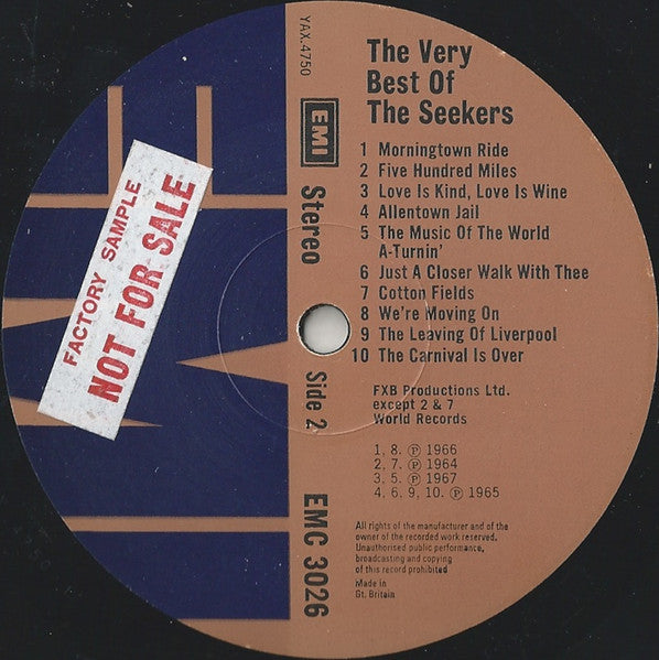 The Seekers : The Very Best Of The Seekers (LP, Comp, RM)