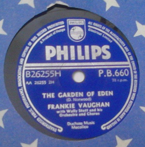 Frankie Vaughan With Wally Stott And His Orchestra And Chorus : Priscilla / The Garden Of Eden (Shellac, 10")