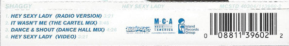 Shaggy : Hey Sexy Lady (CD, Single, Enh)