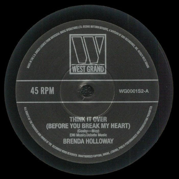 Brenda Holloway / Earl Van Dyke & The Soul Brothers (17) : Think It Over (Before You Break My Heart) (7")