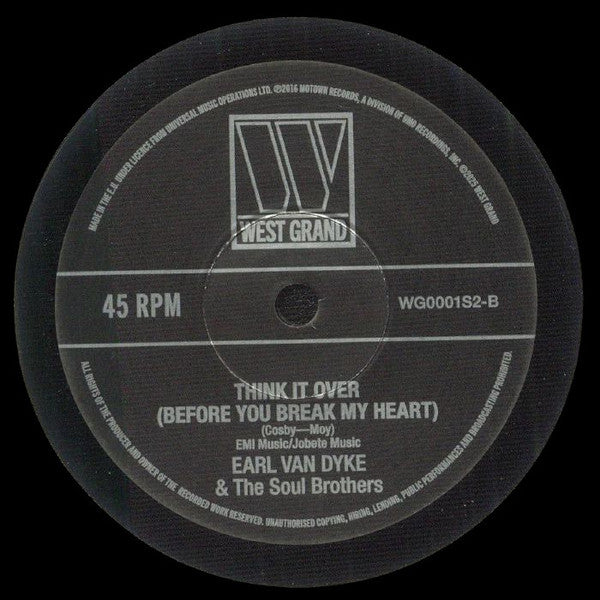 Brenda Holloway / Earl Van Dyke & The Soul Brothers (17) : Think It Over (Before You Break My Heart) (7")