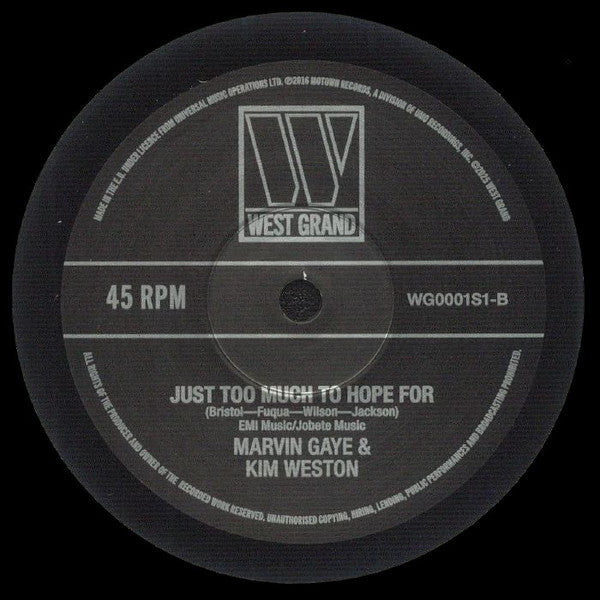 Marvin Gaye &  Tammi Terrell / Marvin Gaye & Kim Weston : Tears At The End Of A Love Affair / Just Too Much To Hope For (7")
